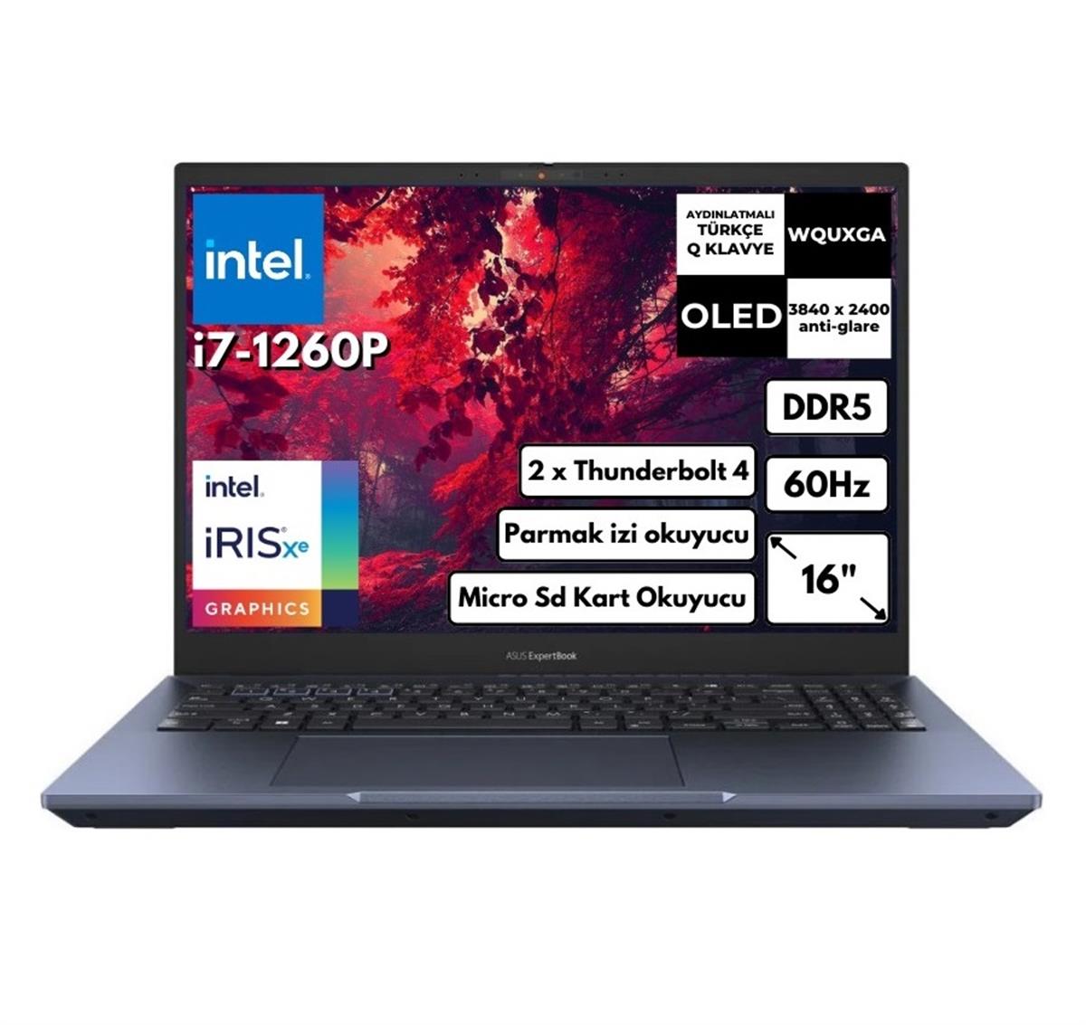 Asus ExpertBook B5 B5602CBA-i7126016512DS Intel Core i7-1260P 16GB