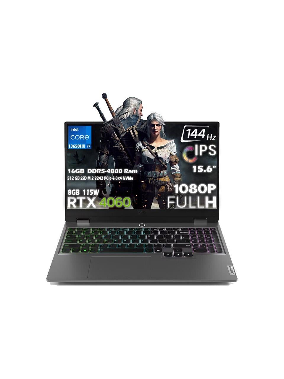 Lenovo LOQ 15IRX9 Intel Core i7 13650HX 16GB Ddr5 Ram 512GB SSD RTX 4060 8GB (115W) 15.6