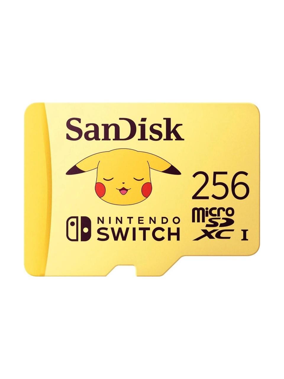 Sandisk Nintendo Switch Pokémon 256GB 100MB/S Microsdxc Lisanslı Hafıza Kartı SDSQXAO-256G-GN6ZK