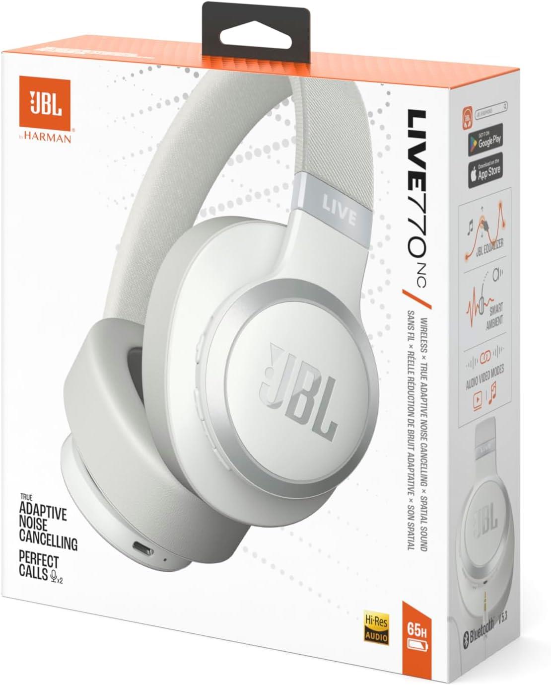 JBL Live 770 BT NC, Wireless Kulaklık, OE - Beyaz