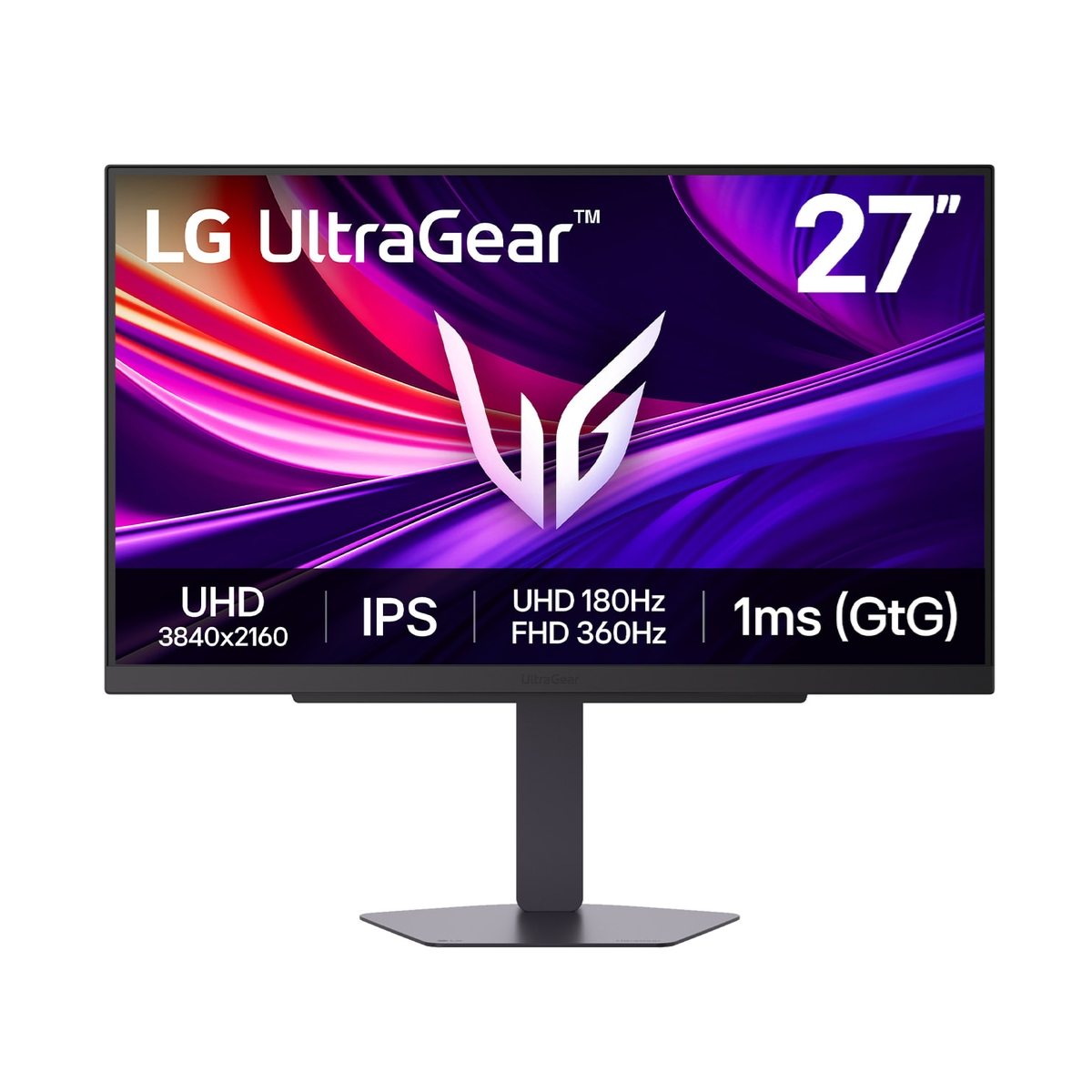 LG 27” UltraGear G8 27G810A-B 1ms (GtG) 180Hz UHD (HDMI-DP) 4K UHD (3840x2160) IPS DisplayHDR 400 G-SYNC+FreeSync+AdaptiveSync Pivot Gaming Monitör