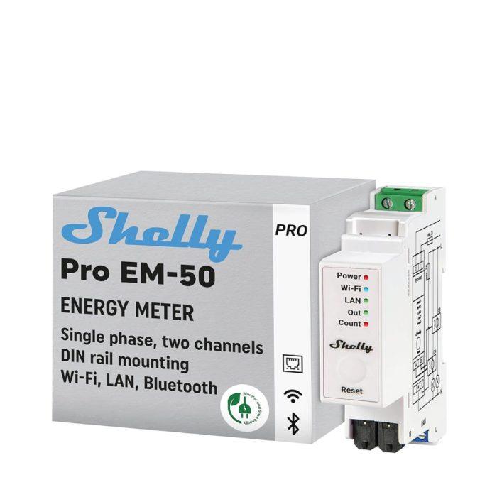 Shelly Pro EM-50 1 Faz Enerji Ölçer