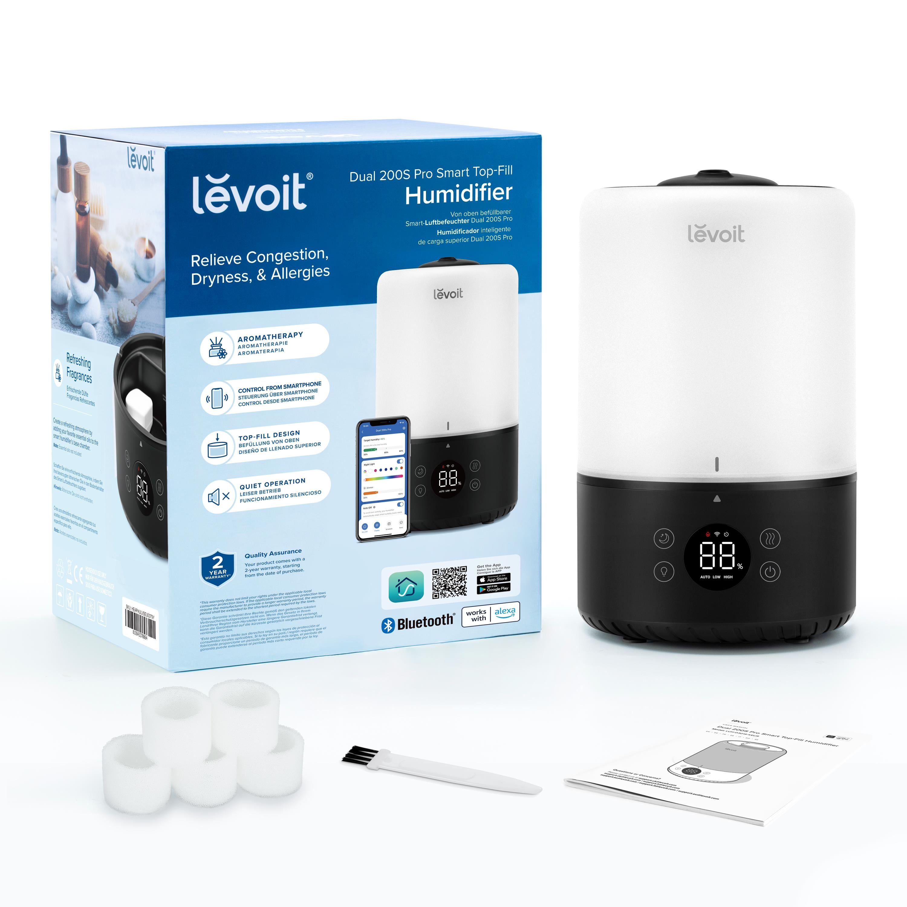 Levoit Dual 200S Pro Akıllı Üstten Dolum Hava Nemlendirme Cihazı