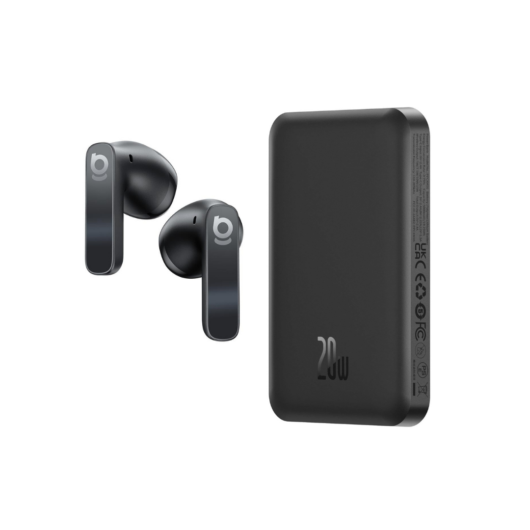 Baseus Bass BS1 NC Kulak İçi Kulaklık ve Mini 5000 mAh MagSafe Powerbank