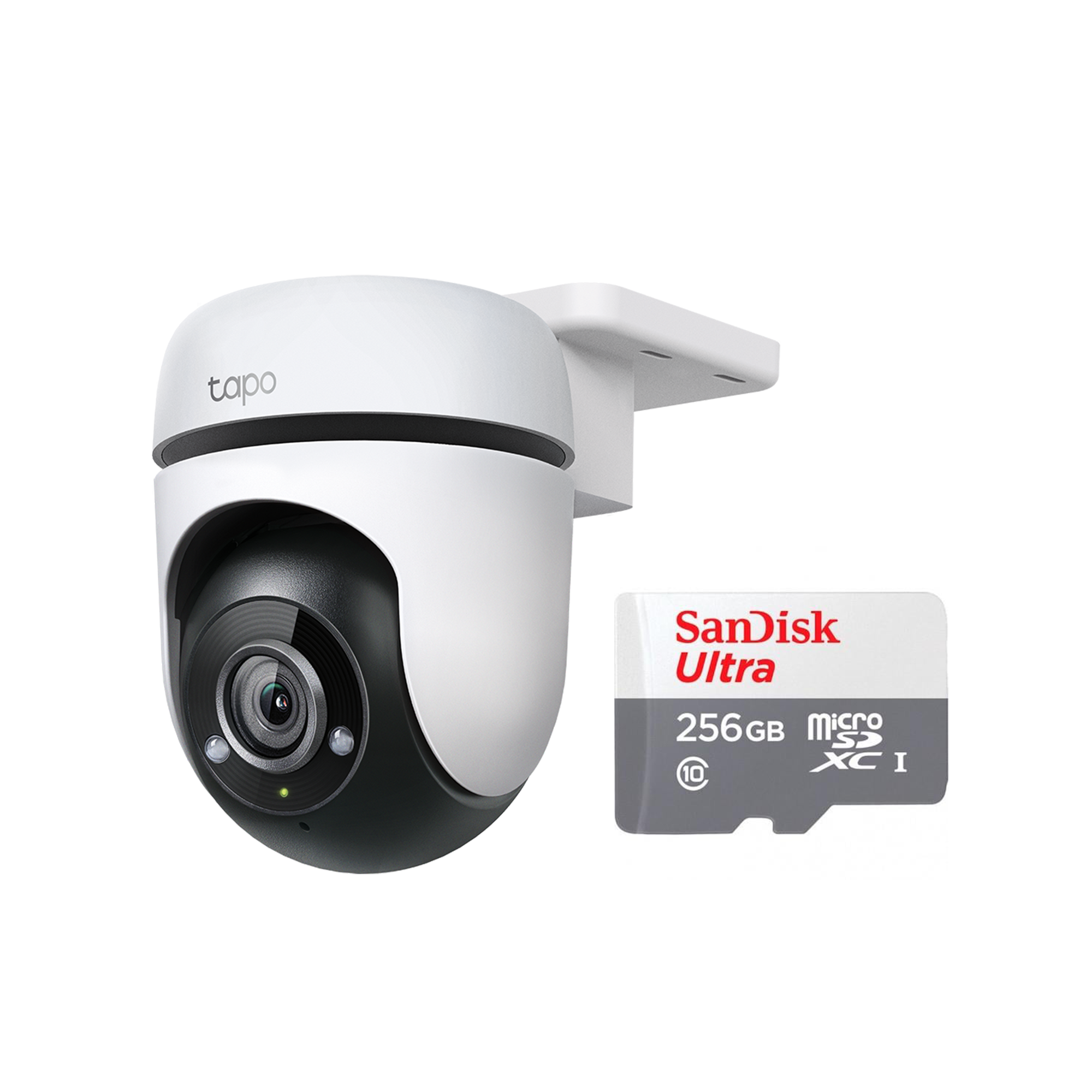 TP-Link Tapo C500 Dış Mekan Yatay/Dikey Wi-Fi Güvenlik Kamerası + Sandisk Ultra 256GB 100MB/S Microsdxc Uhs-I Hafıza Kartı SDSQUNR-256G-GN3MN