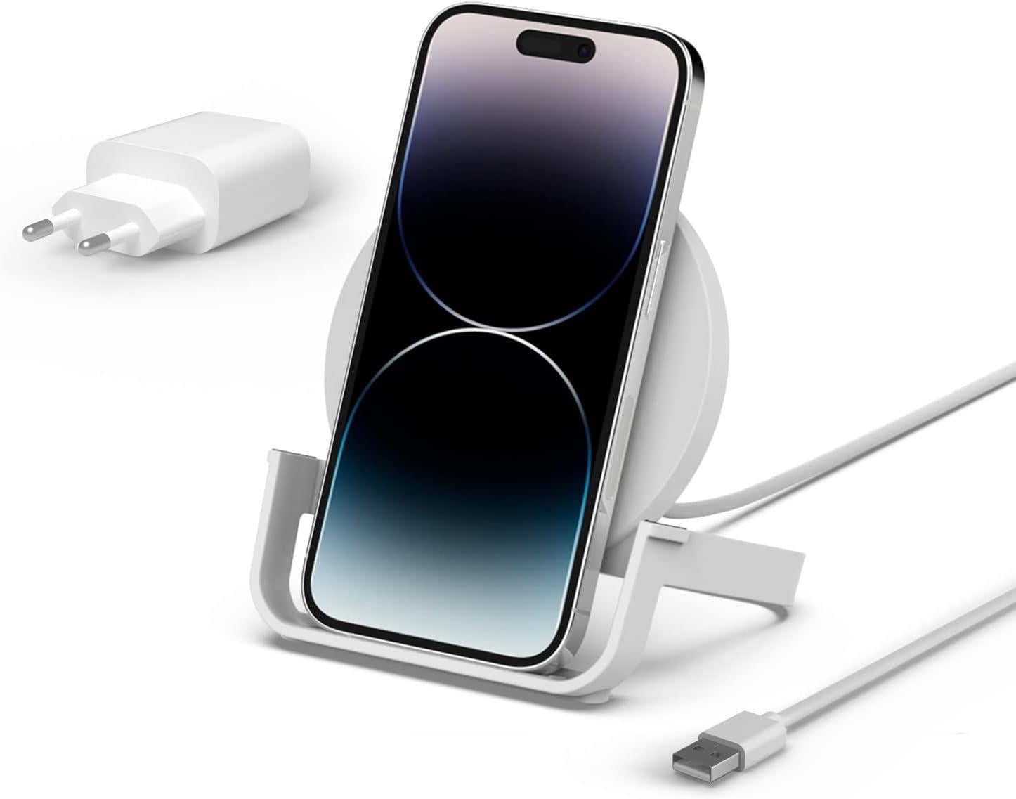 Belkin 10W Kablosuz Şarj Standı - Beyaz WIB001VFWH