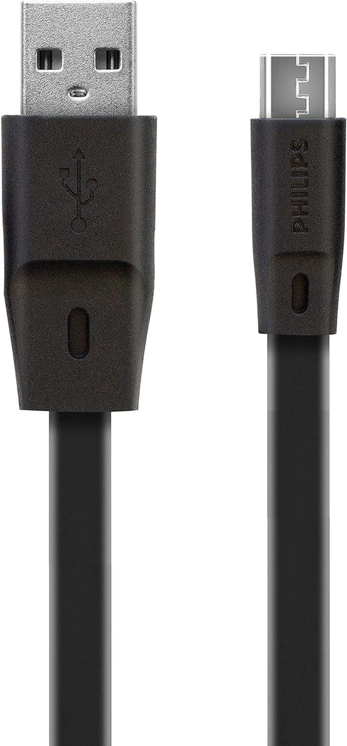 Philips DLC2519CB/97 USB - Micro USB 1.8M ŞARJ KABLOSU - SİYAH
