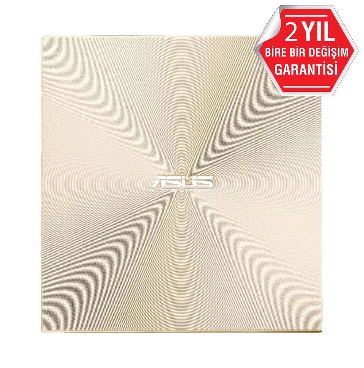 ASUS ZENDRİVE-U9M SDRW-08U9M-U HARİCİ İNCE DVD YAZICI  M-DİSC  USB TYPE-C VE USB 2.0 DESTEKLİ  ALTIN