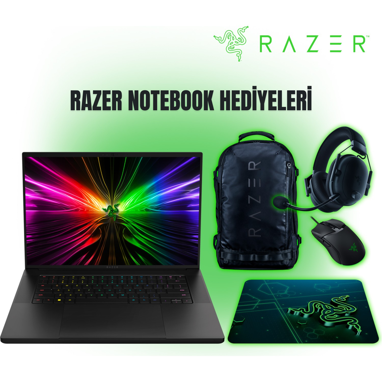 Razer Blade 18 İntel Core i9-13950HX 32GB DDR5 2TB SSD RTX 4090 16GB W11 18'' QHD+ Gaming Notebook Bilgisayar