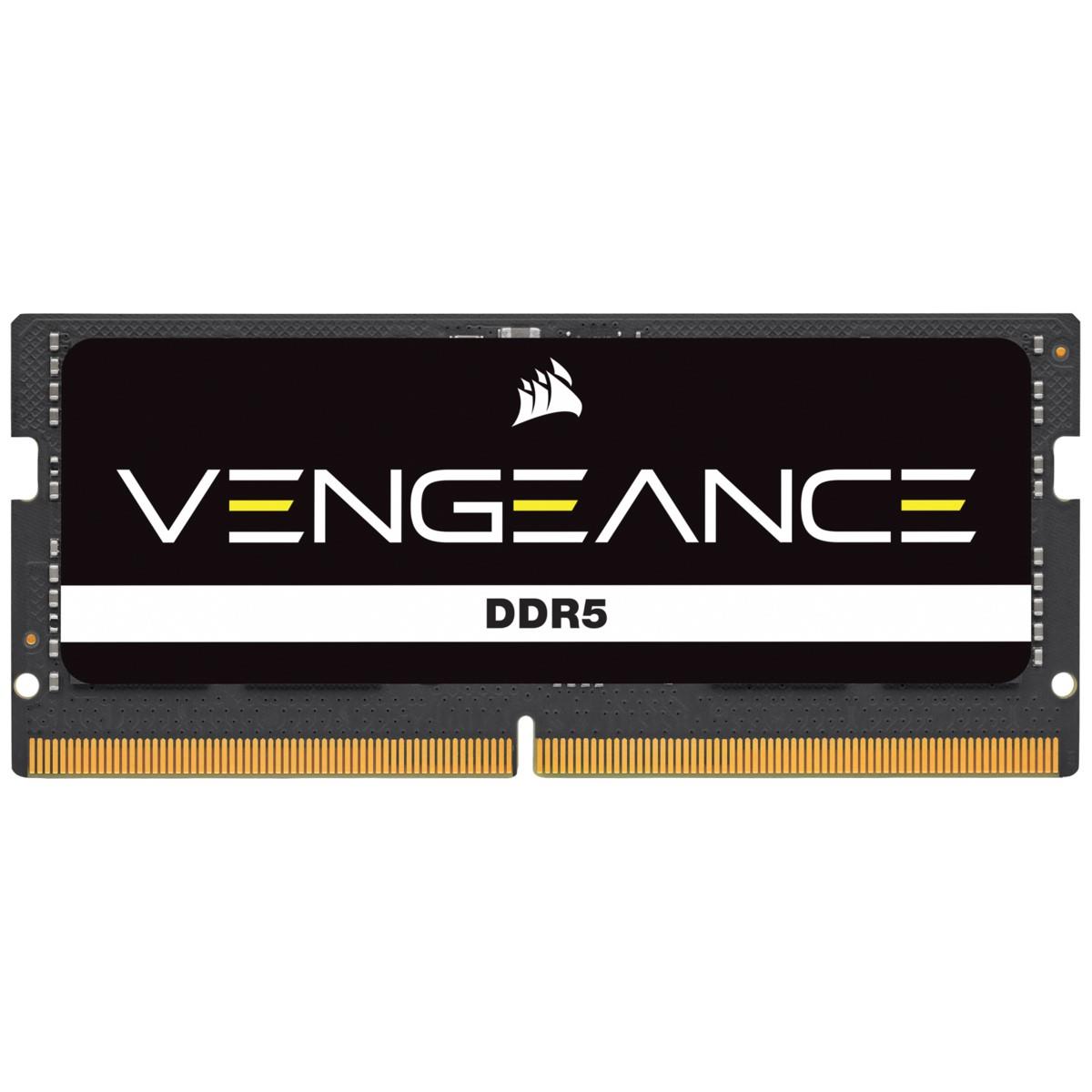 CORSAIR CMSX32GX5M1A4800C40 32GB (1x32GB) DDR5 4800MHz CL40 VENGEANCE SIYAH SODIMM NOTEBOOK BELLEK