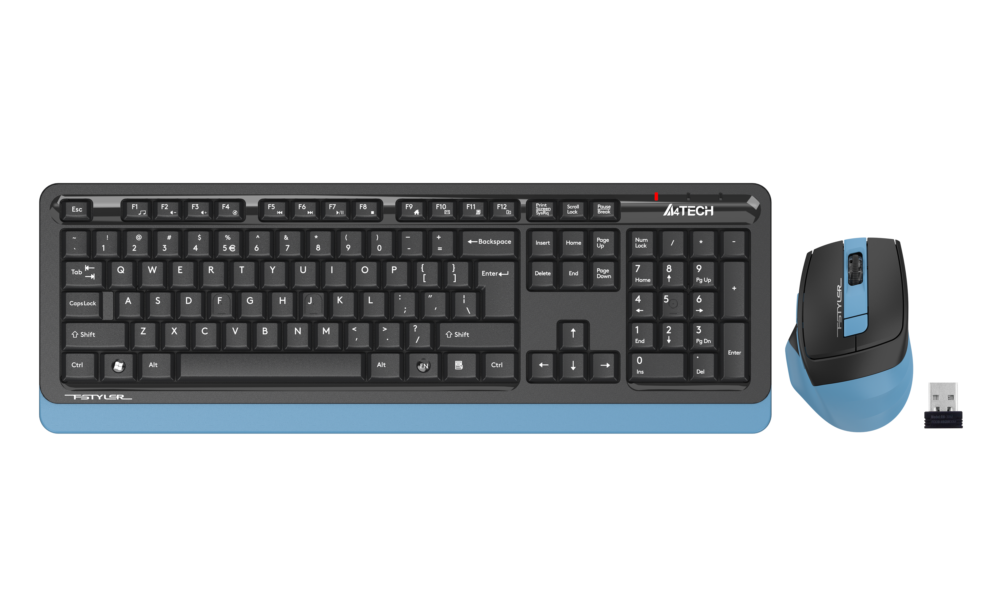A4-Tech FG1035 Kablosuz Q Klavye Mouse Set - Mavi