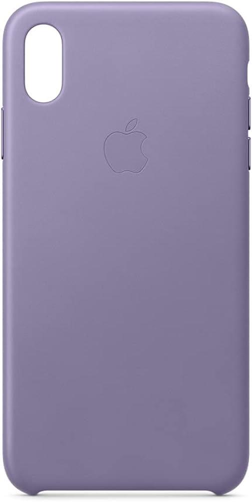 Apple iPhone XS Max Deri Kılıf Leylak
