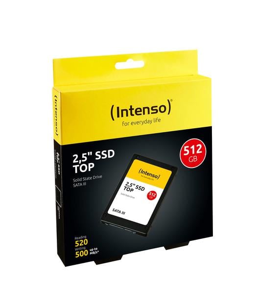 Intenso Top 512GB 520MB-500MB/s  Sata III SSD