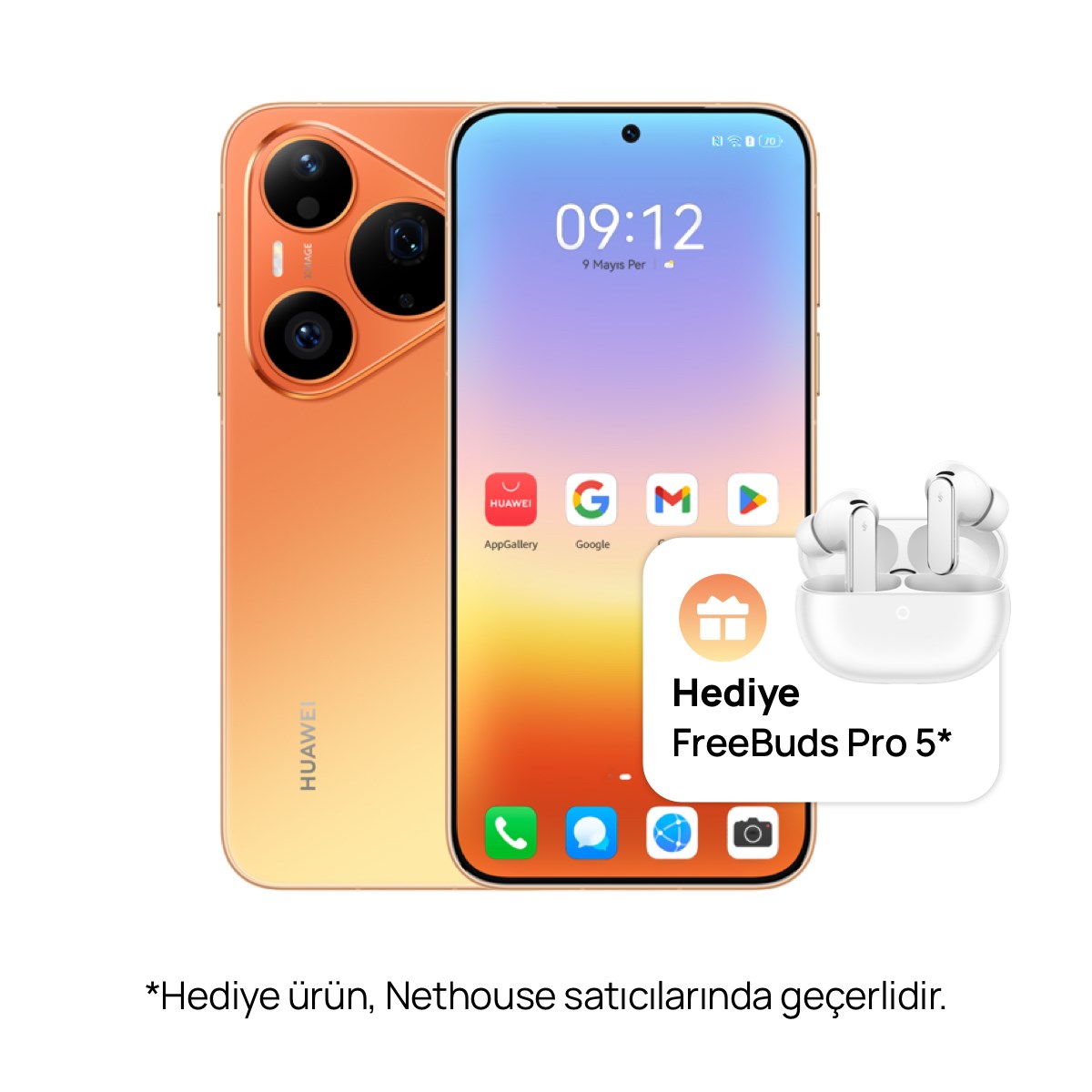 Huawei Pura 90s Pro Akıllı Telefon 12+256 Turuncu