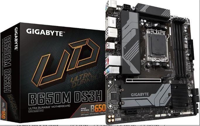 GIGABYTE B650M DS3H (AM5/ LGA 1718/ AMD/ B650/ Micro ATX/ 5 Yıl Garanti/ DDR5/ P