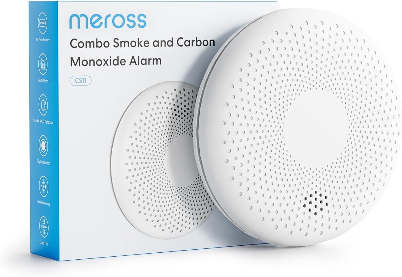 Meross Akıllı Duman ve Karbonmonoksit (CO) Alarm Dedektörü CS11