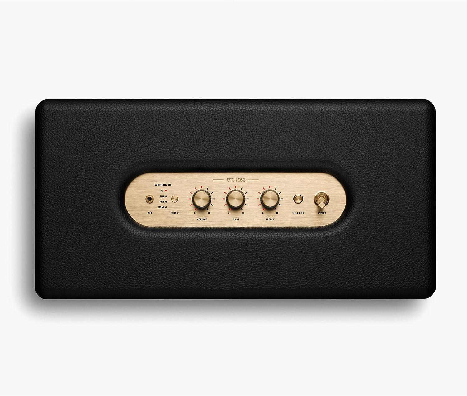 Marshall (マーシャル) Woburn Ill [black] Marshall Woburn III Black Bluetooth Speaker + Reviews | CB2