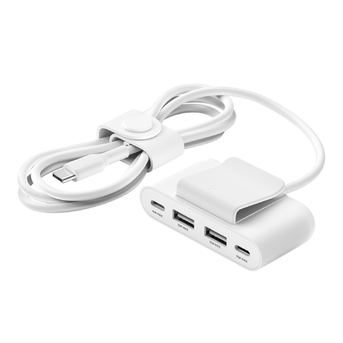  Belkin 4 Port USB Güç Genişletici / 2X Type-C + 2X Type A - TBUZ001BT2MWHB8 Beyaz