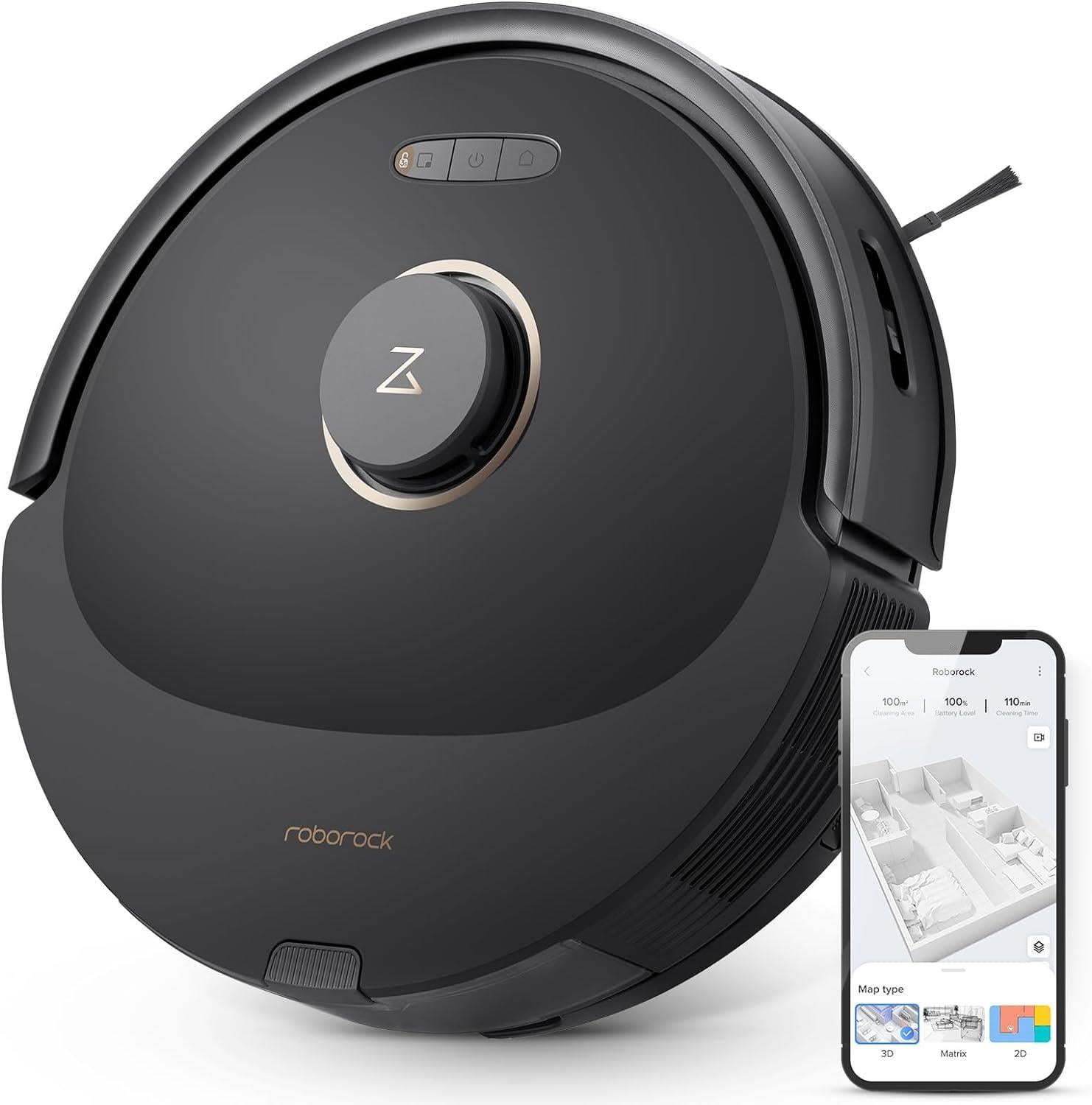 Roborock Vacuum Cleanner Q8 Max Robot Süpürge - Siyah