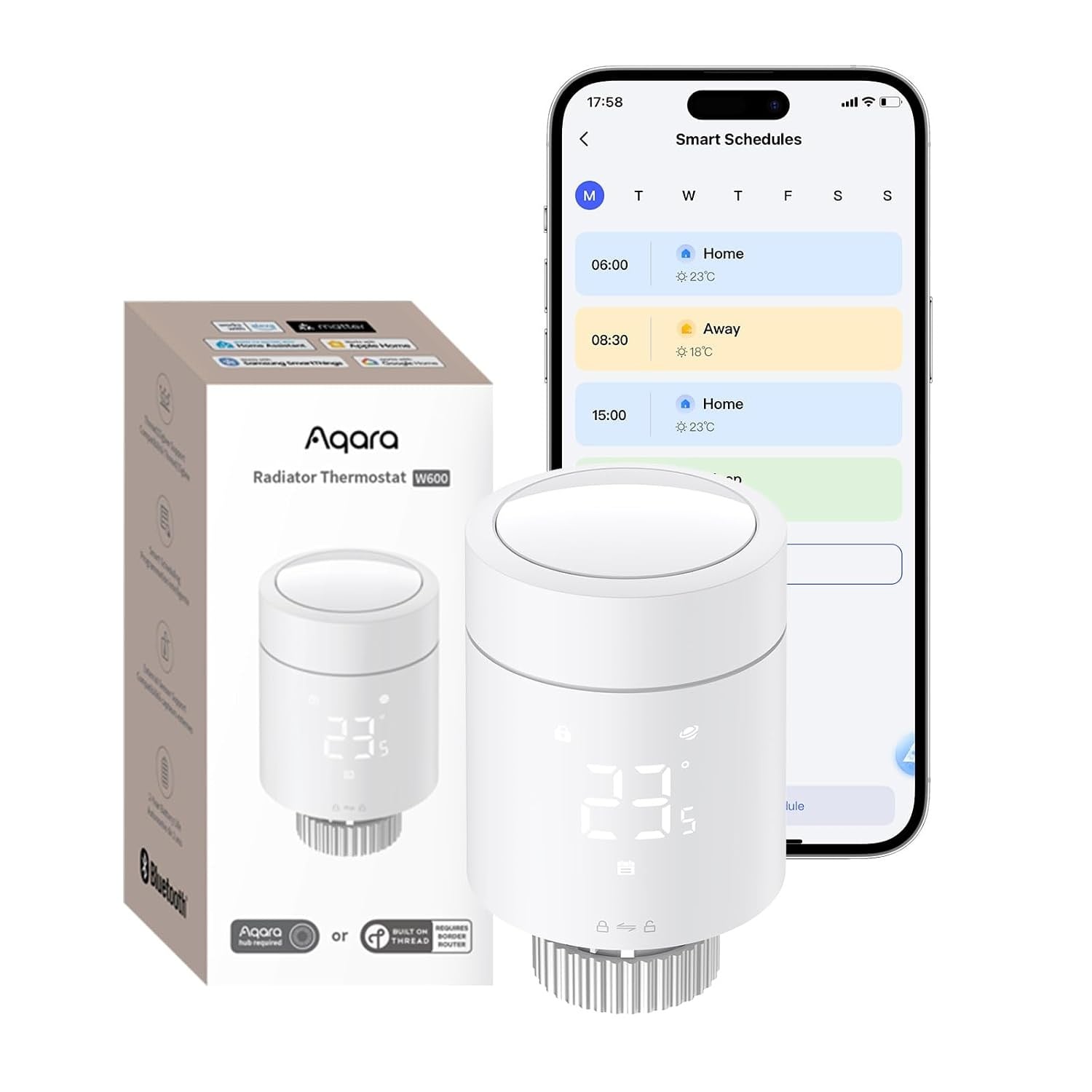 Aqara Akıllı Radyatör Termostatı W600 WT-A03D (Apple Home Destekli)