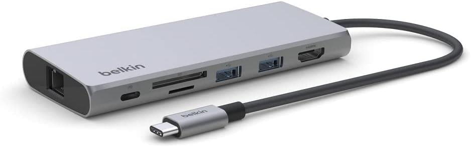 Belkin USB-C 7 in 1 Çoklu Bağlantı Noktası Adaptörü / INC009