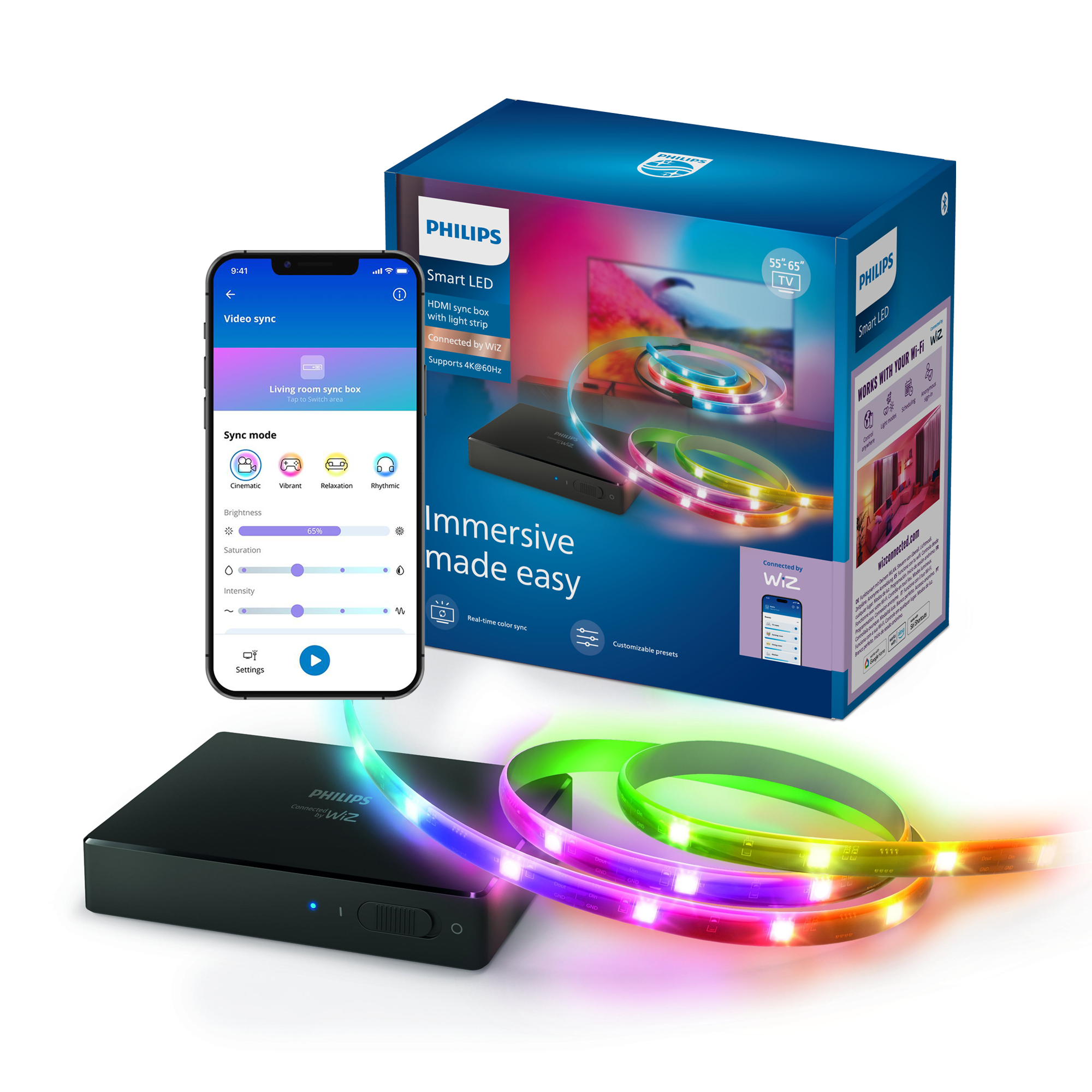 Philips Smart Lighting HDMI 2.0 Sync Box Kiti (55