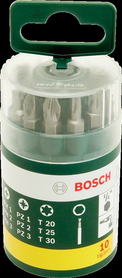 Bosch 10 Parça Vidalama Ucu Seti (PH+PZ+T)