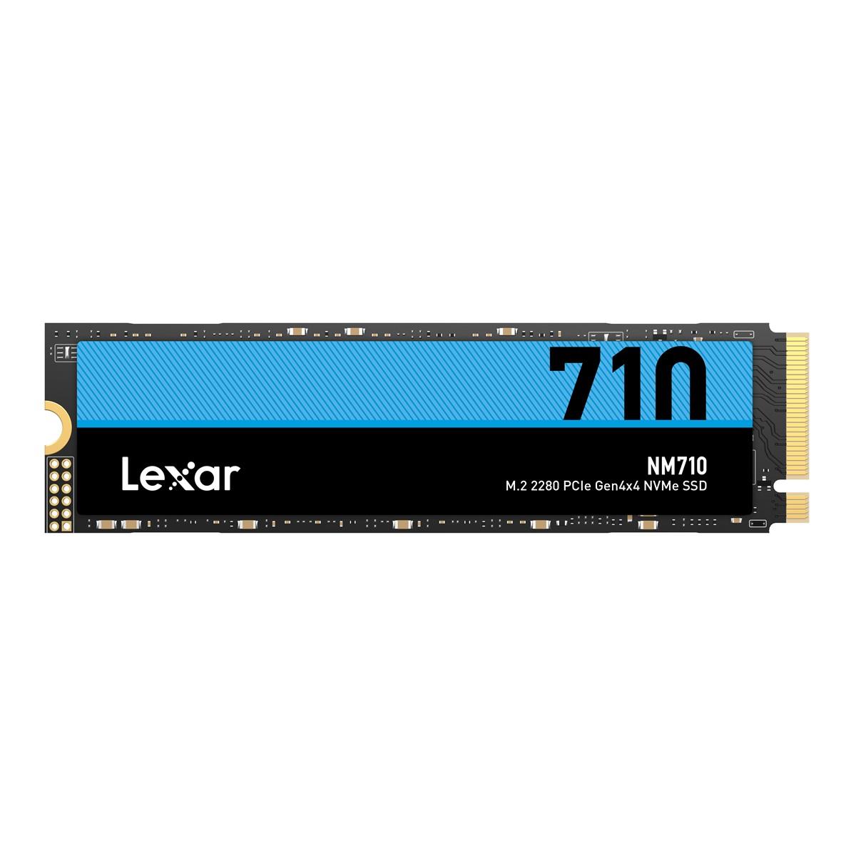 LEXAR SSD NM710X 2TB HIGH SPEED PCIe GEN 4X4 M.2 NVMe UP TO 4850 MB/S READ AND 4500 MB/S WRITE LNM710X002T-RNNNG