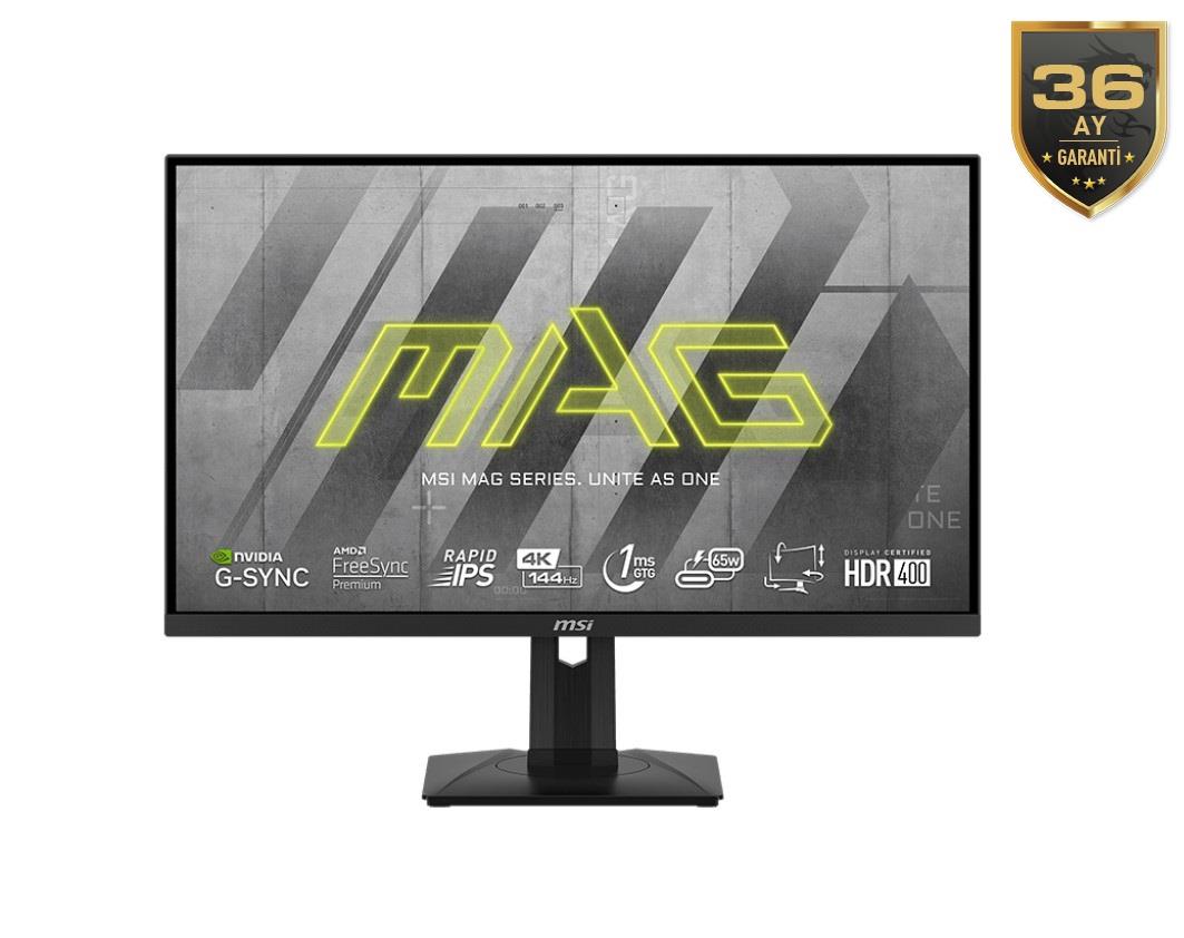 MSI MAG 274UPF 27 FLAT RAPID IPS 3840x2160 (UHD) 16:9 144HZ 1MS G-SYNC COMPATIBLE PIVOT GAMING MONITOR