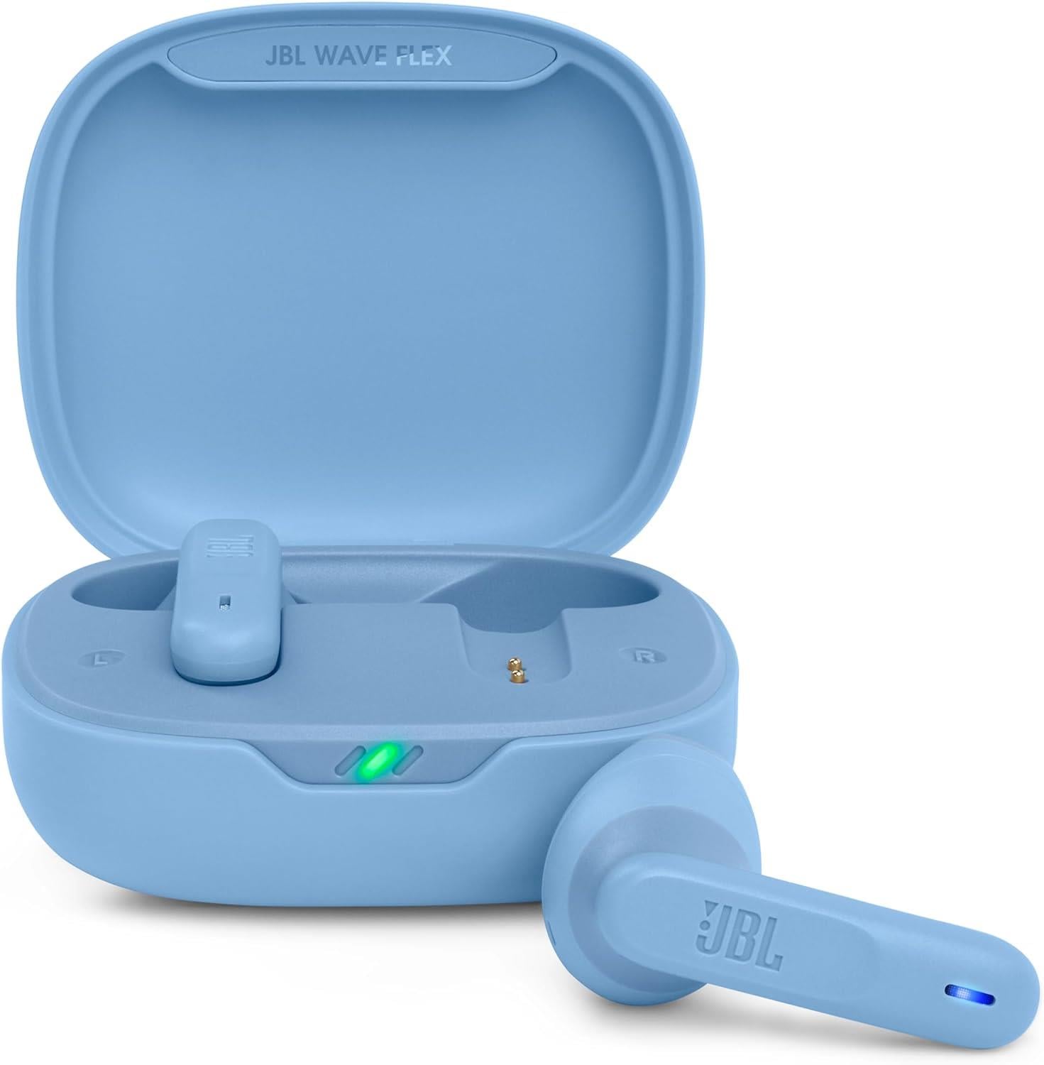 JBL Wave Flex Kablosuz Kulakiçi Kulaklık, Mavi