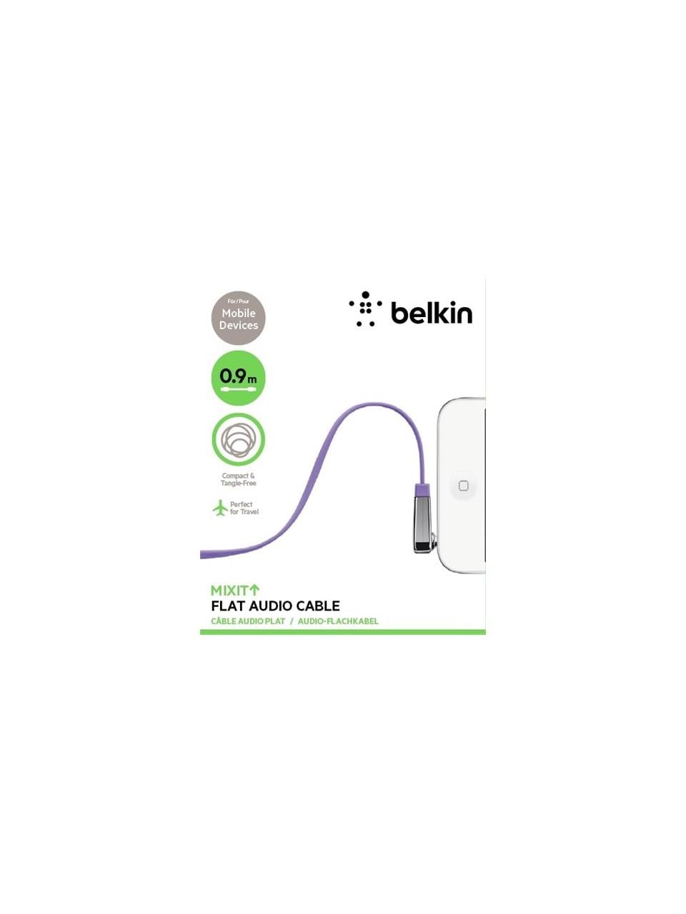 Belkin BLK-AV10128CW03-PUR 3.5MM SES KABLOSU 1M