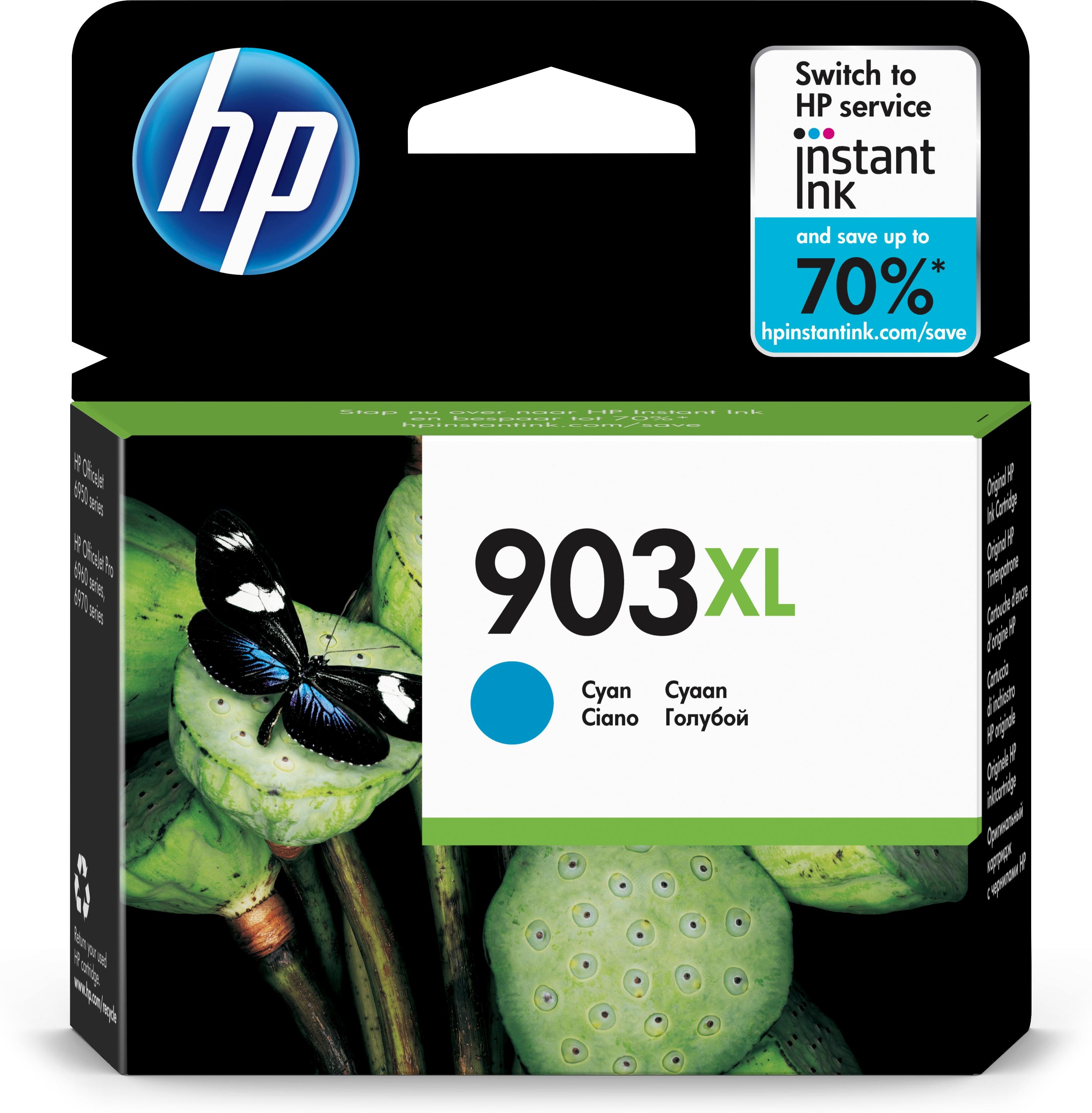 HP T6M03AE (903XL) CYAN YUKSEK KAPASITELI MUREKKEP KARTUSU 825 SAYFA