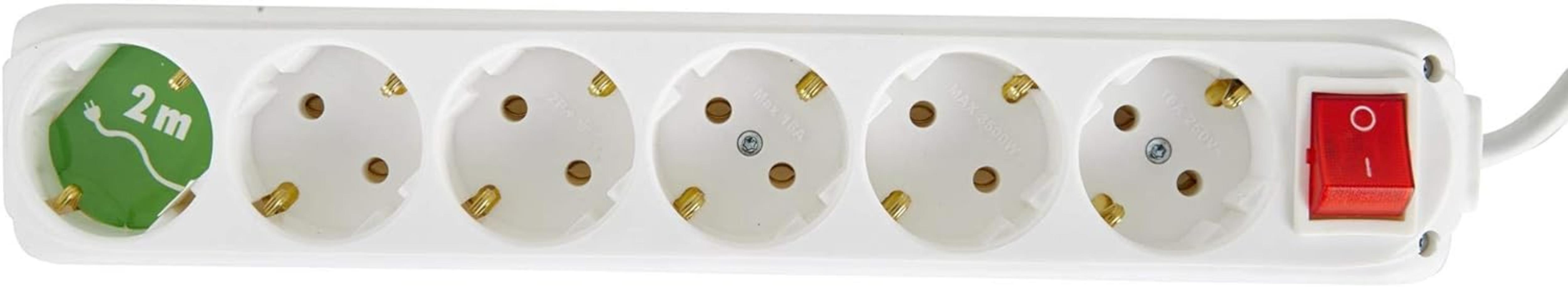 ALMERA 6LI TOPRAKLI ANAHTARLI 2 METRE PRİZ