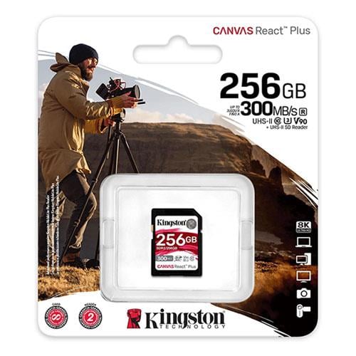 KINGSTON 256GB CnvsReact+SDXC SDR2/256GB