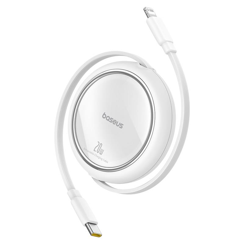 Baseus Free2Pull 20W USB-C to Lightning Kablo, Beyaz