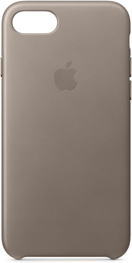 Apple iPhone 8 - 7 Deri Kılıf Vizon Grisi