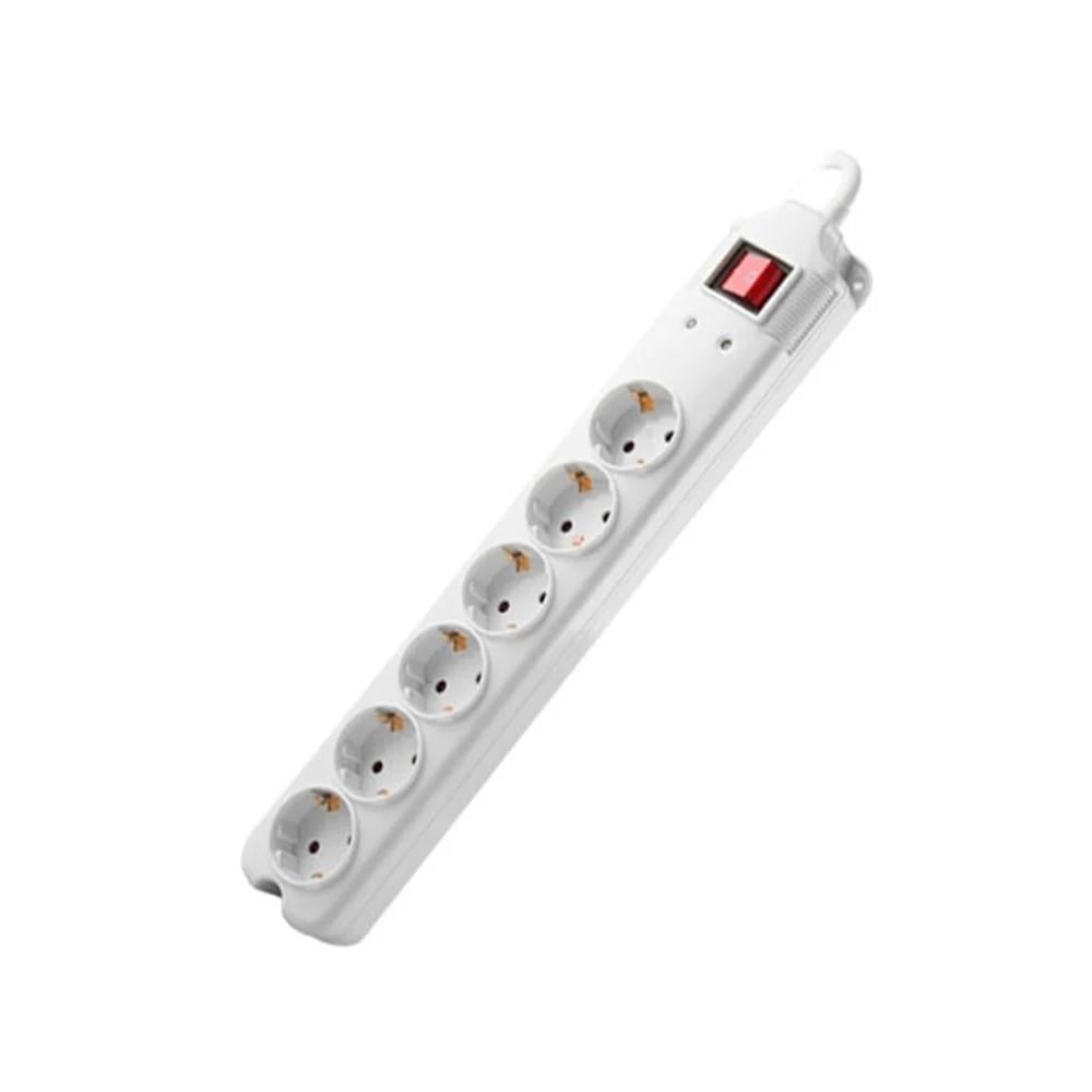 s-link spg7-6-15 6'li akim korumali kutu priz 1.5mt