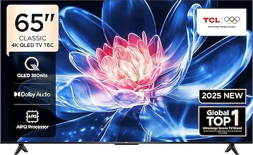 TCL 65T61C 65'' 165 Ekran Uydu Alıcılı 4K Ultra HD Google Smart QLED TV