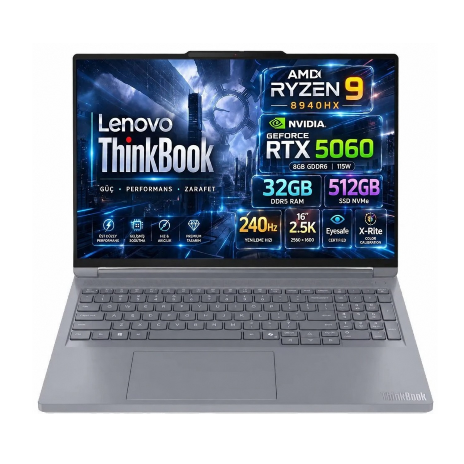 Lenovo ThinkBook 16p G6 ADR AMD Ryzen 9 8940HX 32GB 512GB SSD RTX 5060 8GB (115W) 16