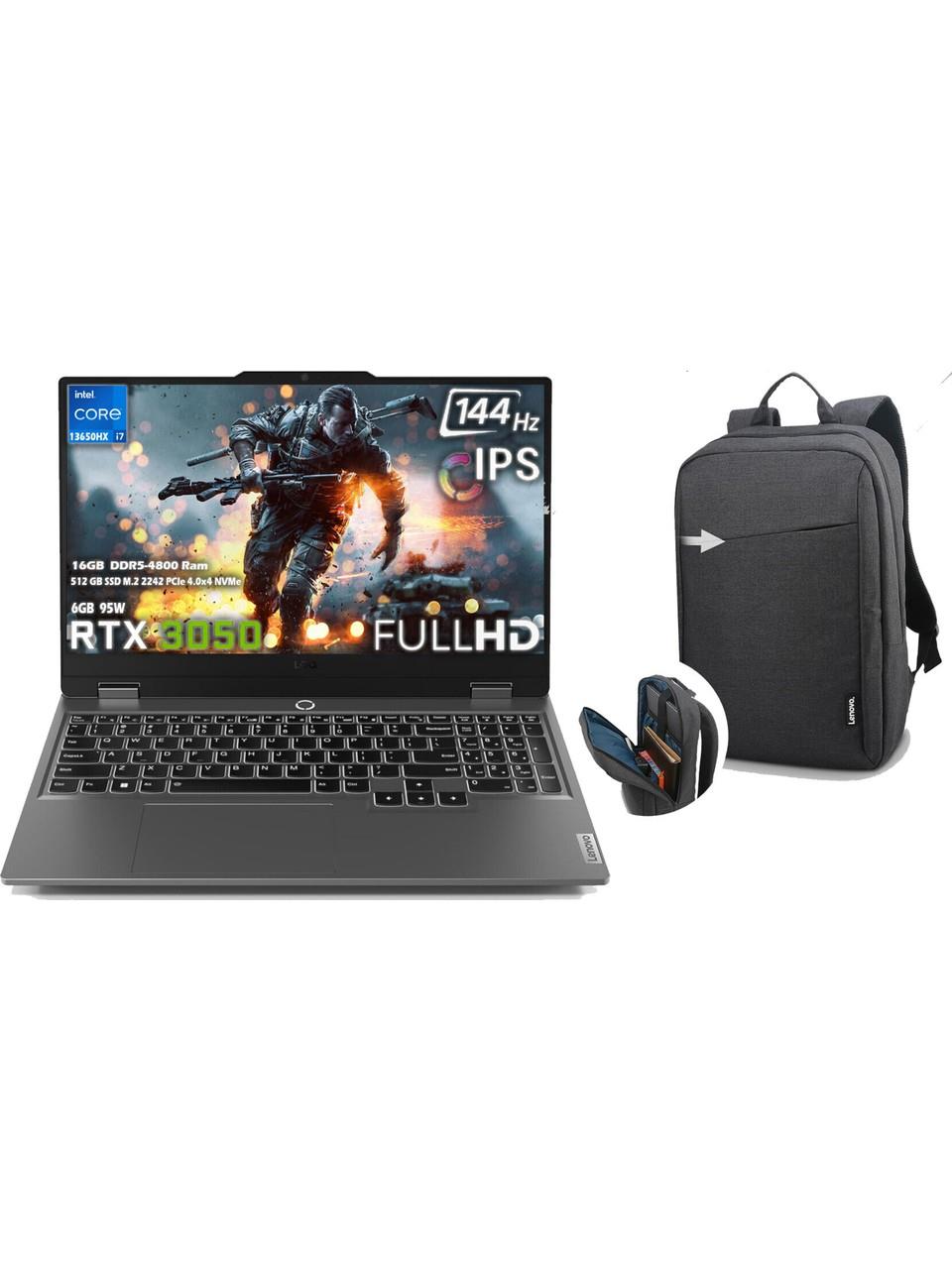 Lenovo LOQ 15IRX9 Intel Core i7 13650HX 16GB 512GB SSD RTX 3050 6GB (95W) 15.6