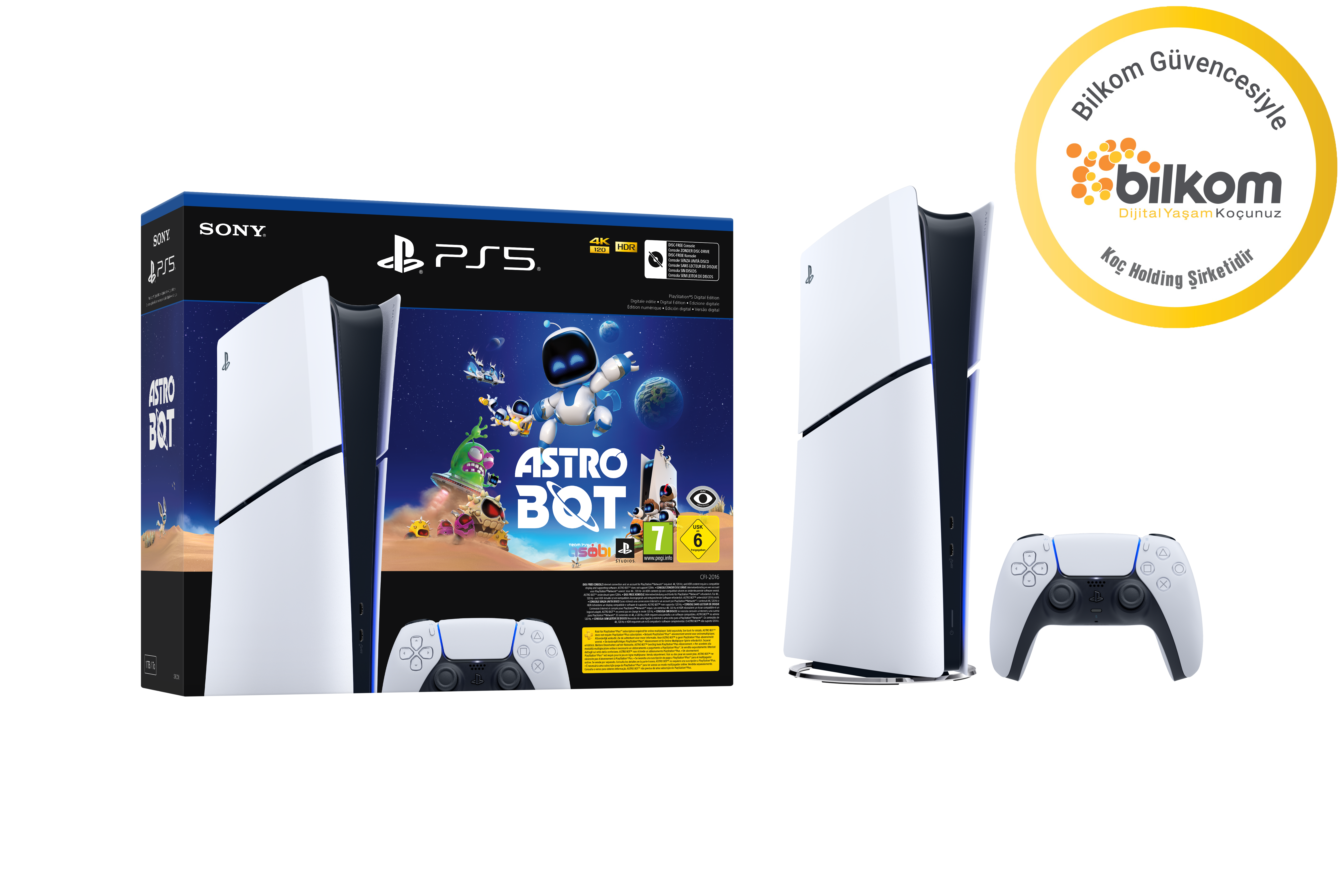 Sony Playstation 5 Slim Digital Versiyon - Astro Bot Oyun Hediyeli Oyun Konsolu (Bilkom Garantili)