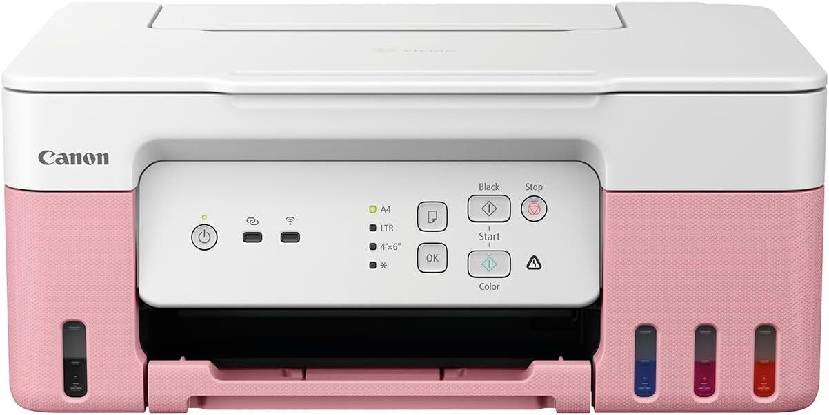 Canon Pixma G3430 Wi-Fi/Tarayıcı/Fotokopi Renkli Çok Fonk. Tanklı Yazıcı - Pembe
