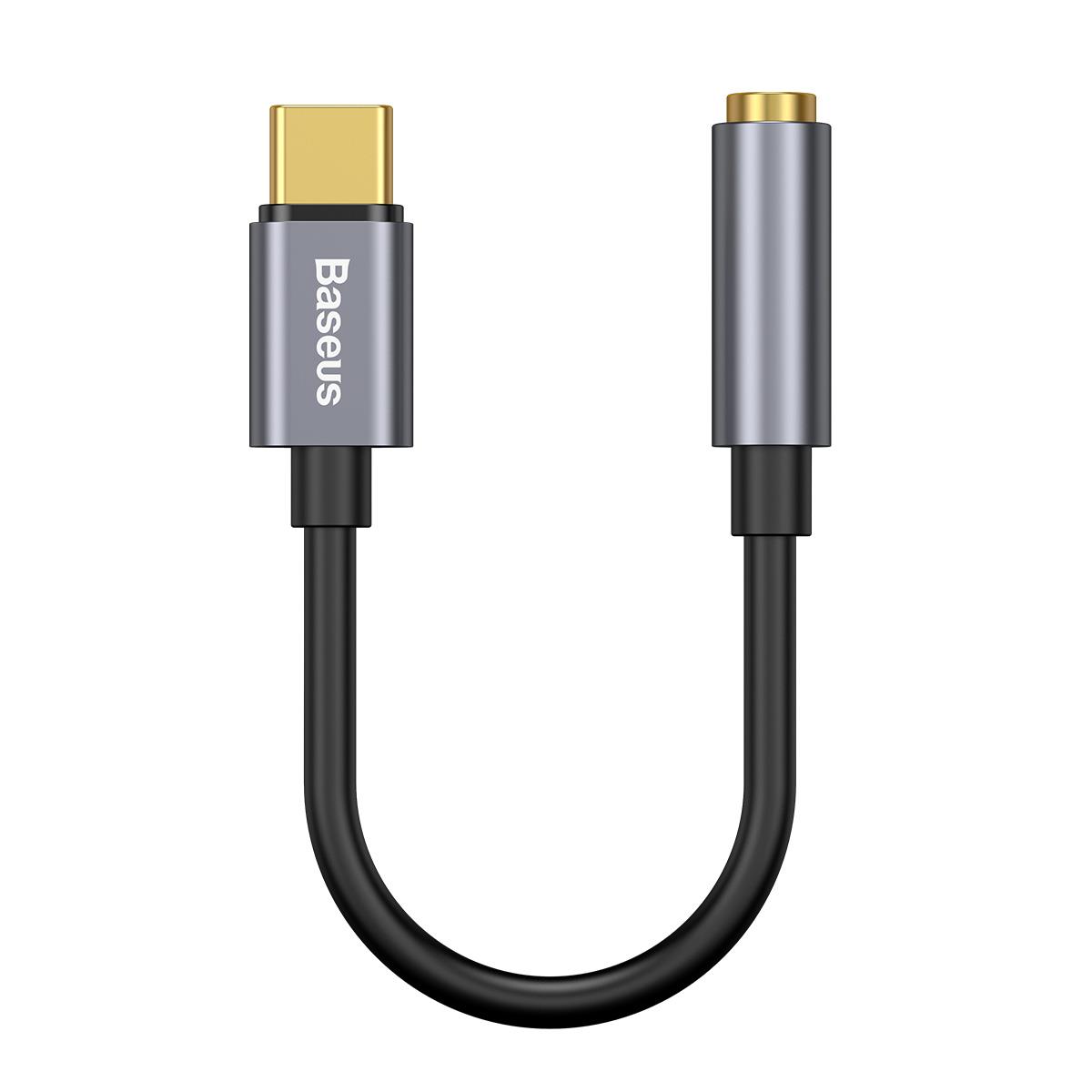 Baseus Kulaklık Adaptörü Type-C - 3,5 MM Dişi Adaptör L54 - Gri