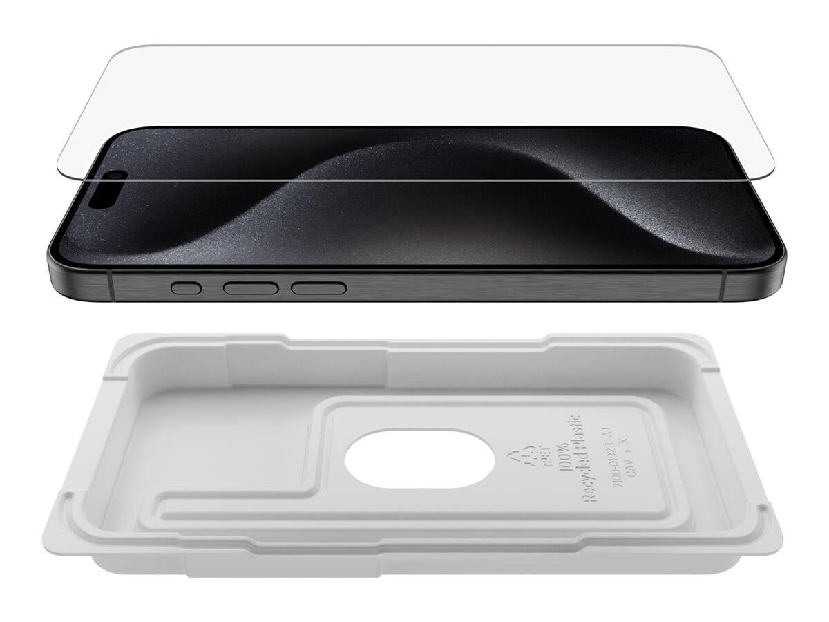 Belkin OVA138ZZ iPhone 15 Pro Max Screen Force Temperli Cam İşlemli Ekran Koruyucu