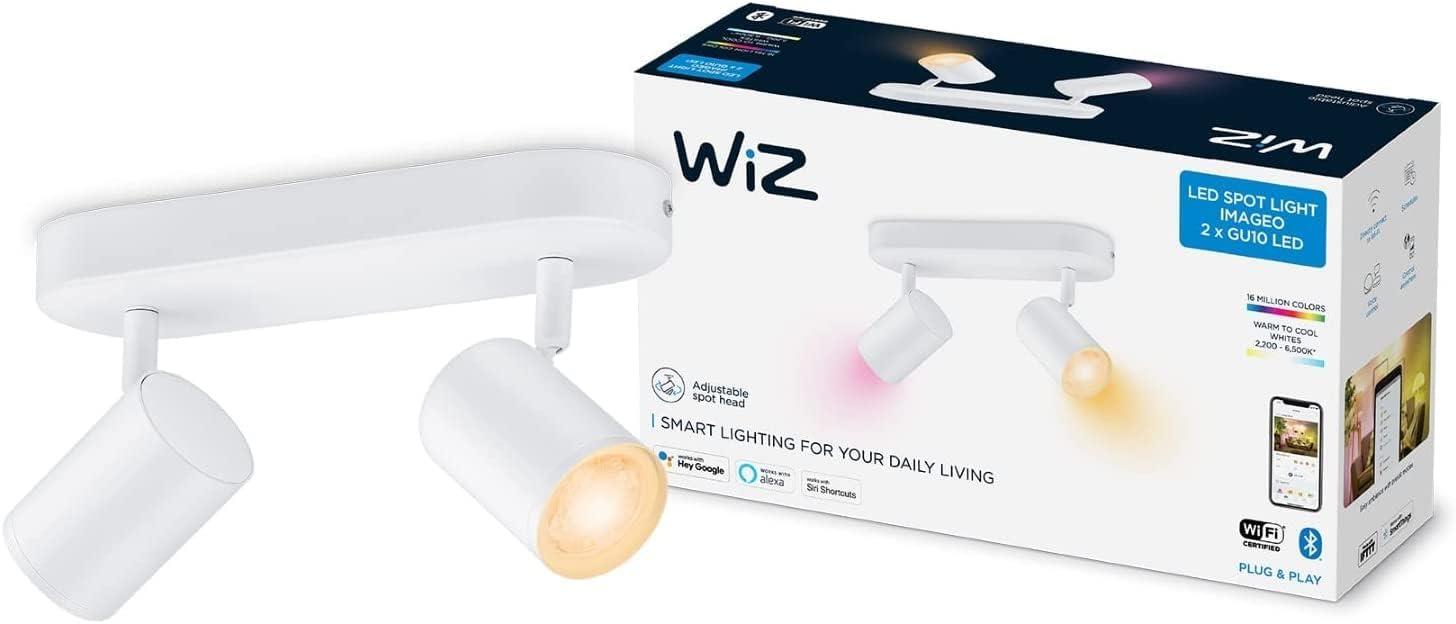 WiZ IMAGEO Spot Tavan Lambası Ayarlanabilir Beyaz & Renk 2x5W 