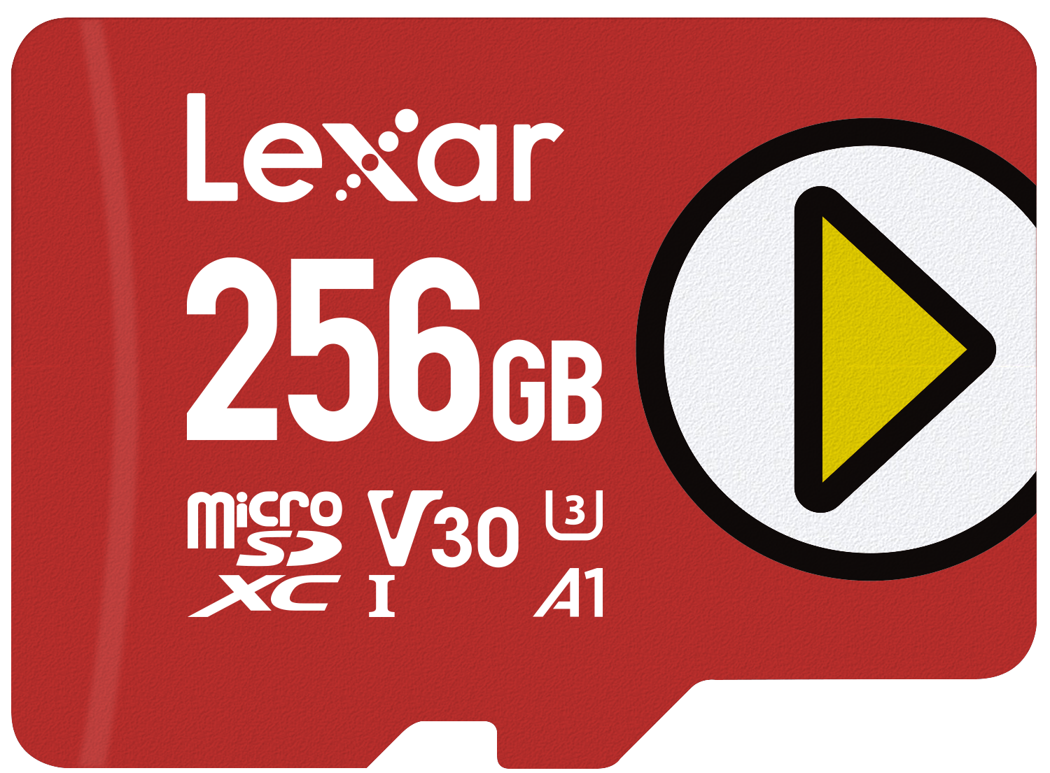LEXAR 256GB LMSPLAY256G-BNNNG MICROSD PLAY MICROSDXC UHS-I CARDS UP TO 150MB/S READ C10 A1 V30 U3