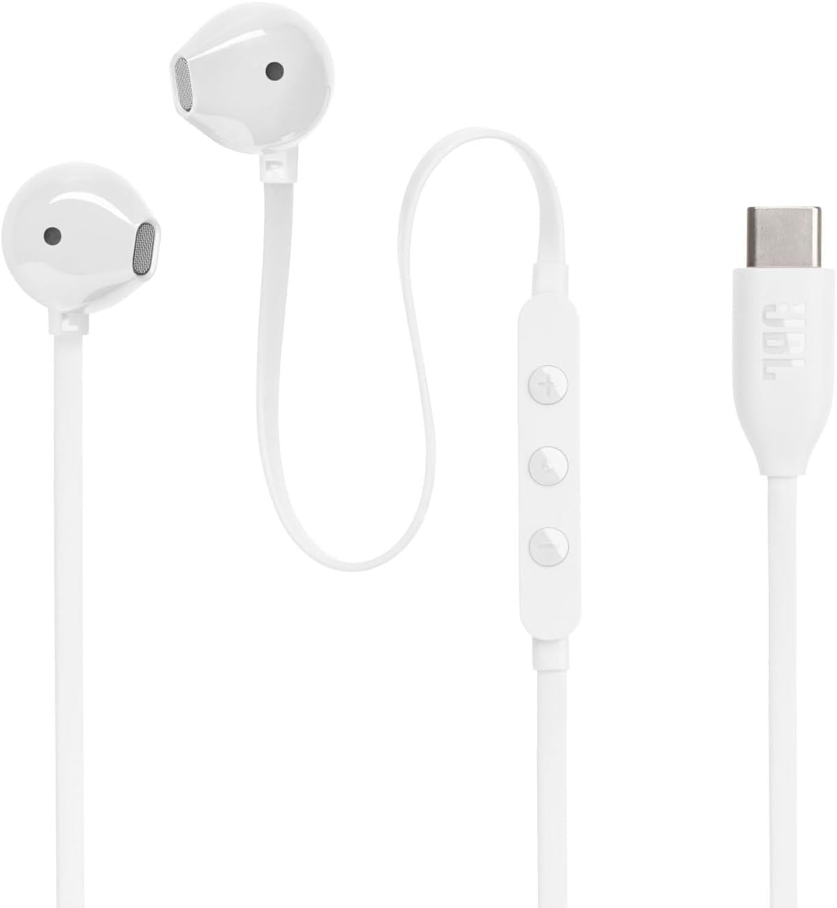 JBL Tune 305C USB-C Kulakiçi Kablolu Kulaklık, Beyaz