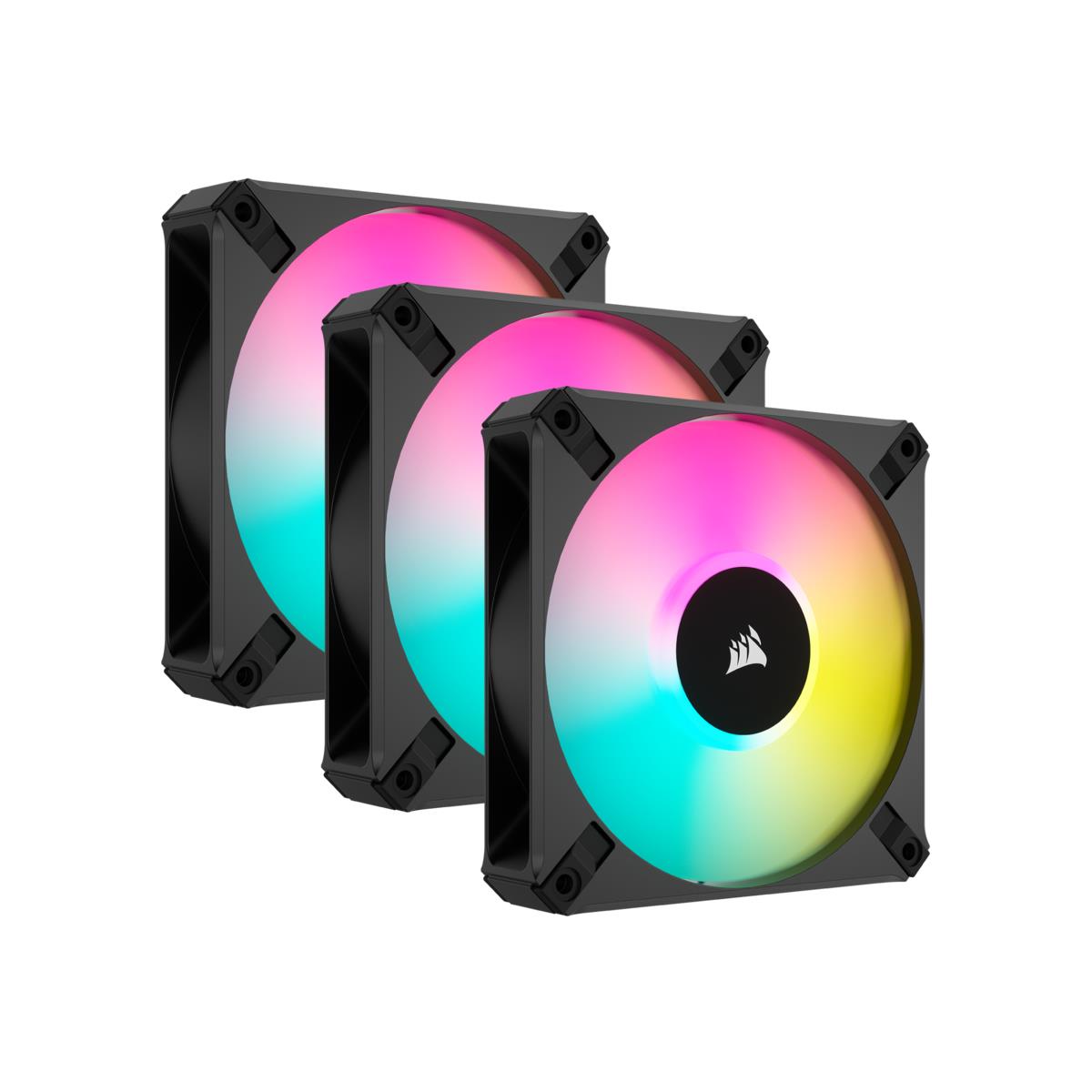 CORSAİR AF SERİSİ İCUE AF120 RGB 120MM PWM LİGHTİNG NODE CORE RGB KONTROLCÜ DAHİL RGB FAN 3'LÜ PAKET SİYAH(CO-9050154-WW)