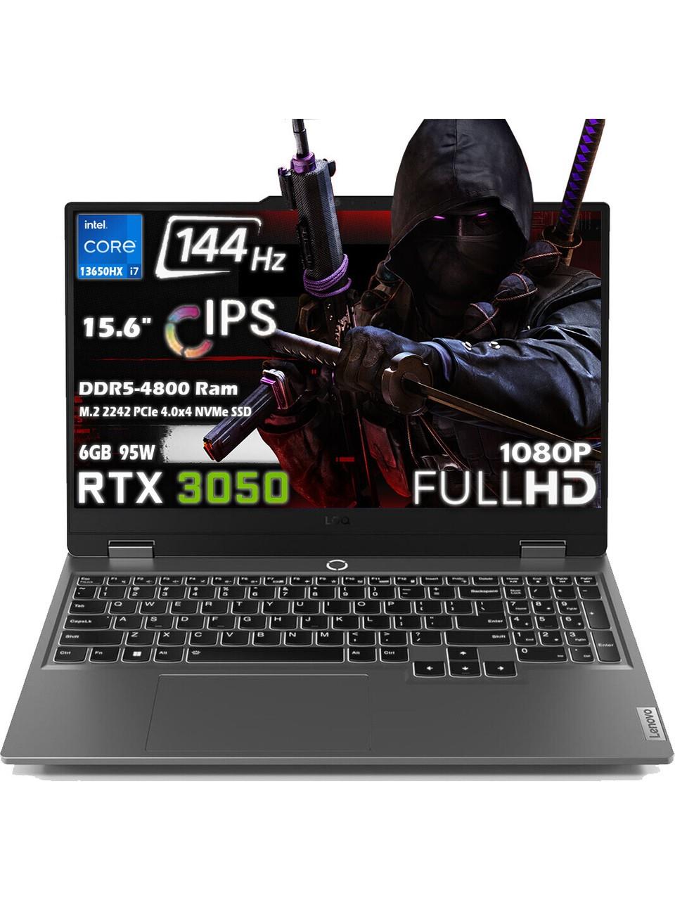 Lenovo LOQ 15IRX9 Intel Core i7-13650HX 32GB 512GB SSD 6GB RTX 3050 15.6