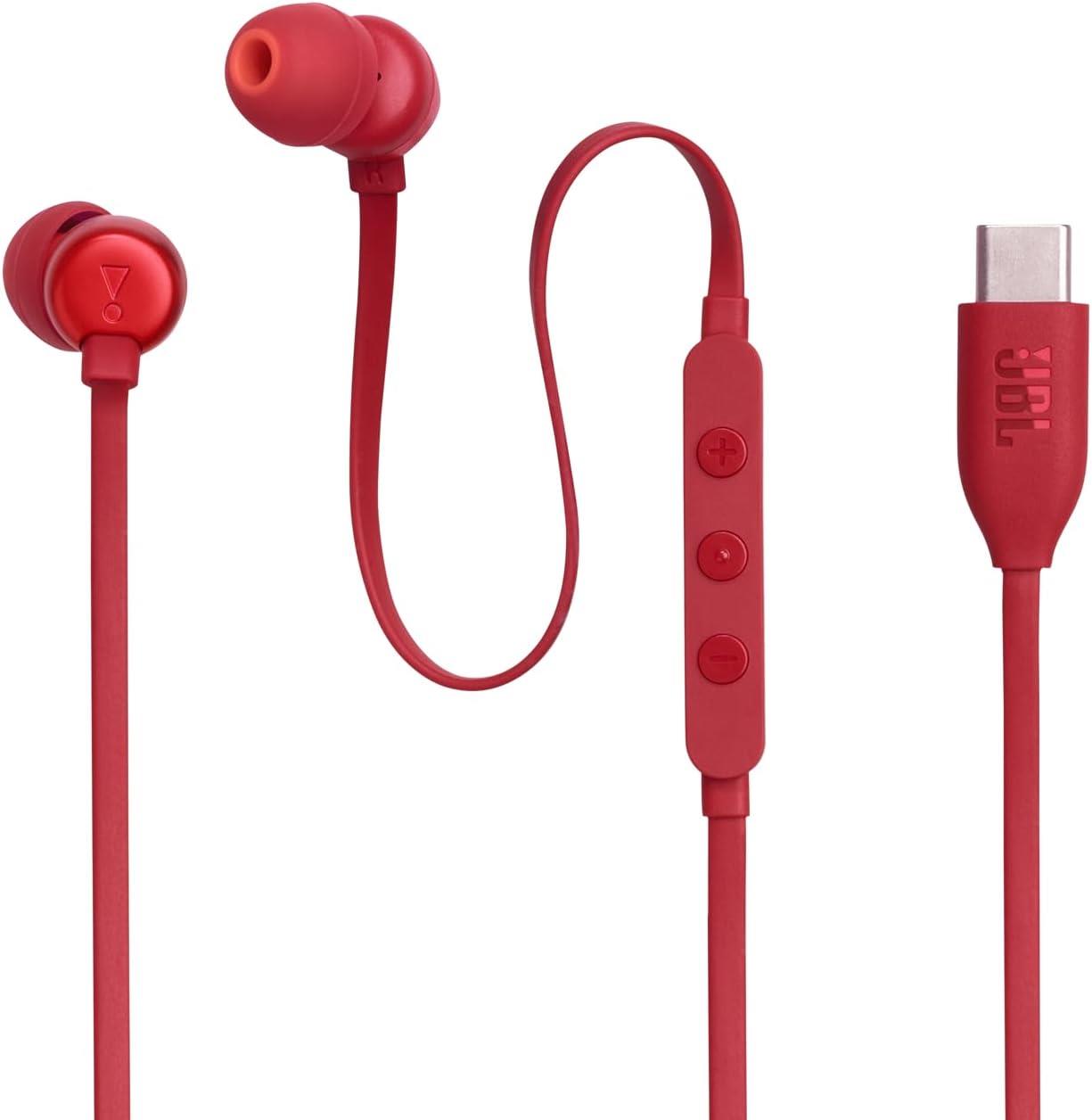 JBL Tune 310C USB-C Kulakiçi Kulaklık - Kırmızı